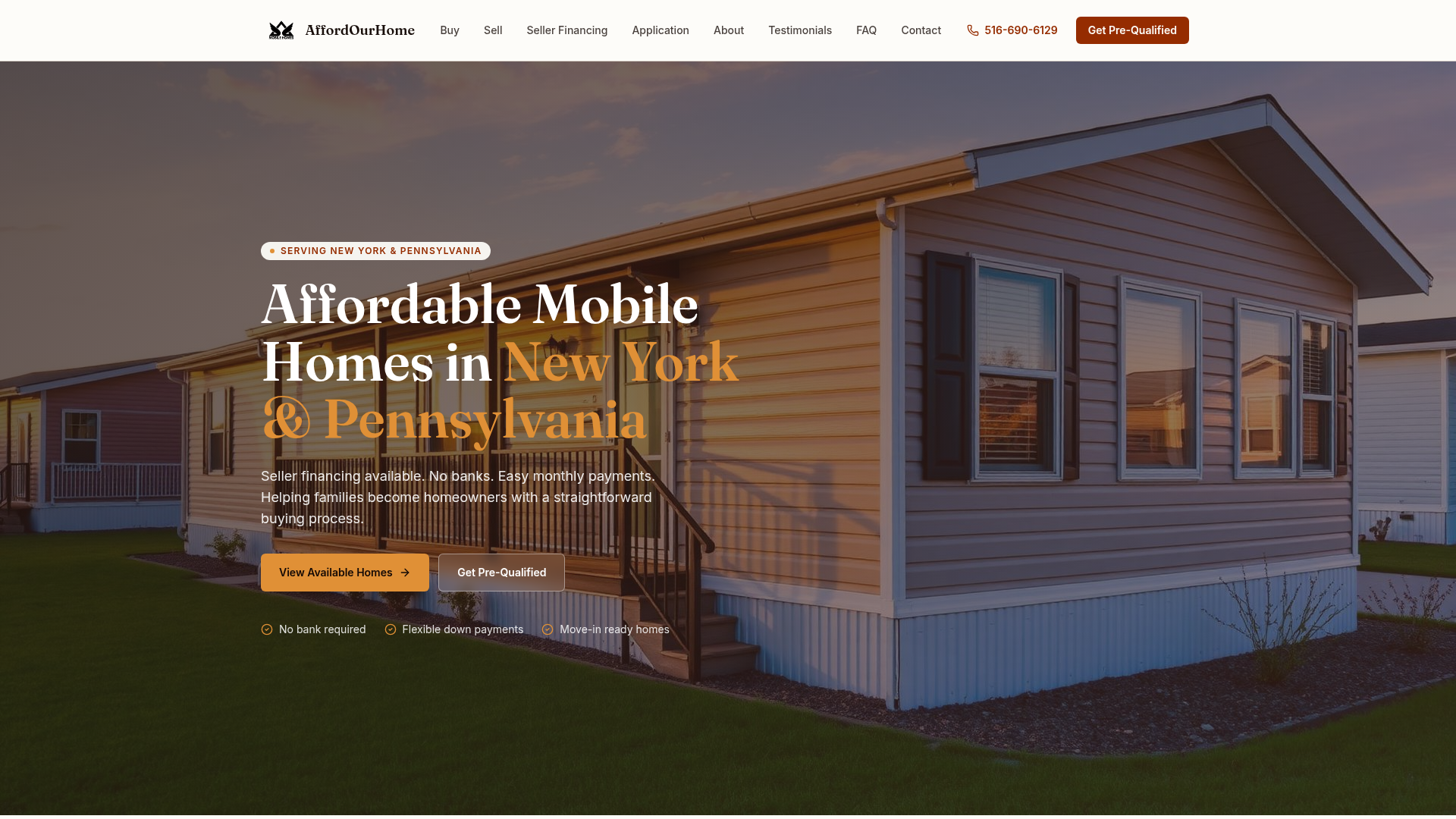 AffordOurHome website preview
